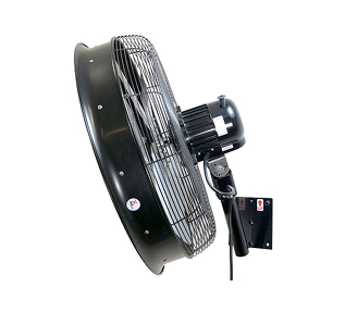 24-inch heavy-duty commercial shrouded oscillating mist fan